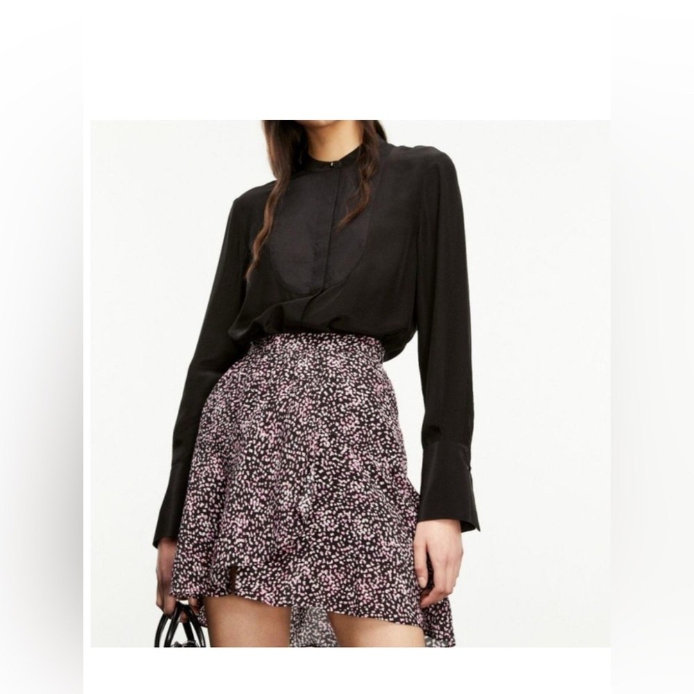 THE KOOPLES Frilly Polka Dots Mini Skirt